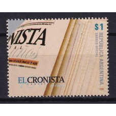 ARGENTINA 2008 GJ 3723 ESTAMPILLA COMPLETA NUEVA MINT U$ 1